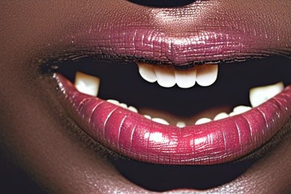 Detailed Image of a Human Mouth