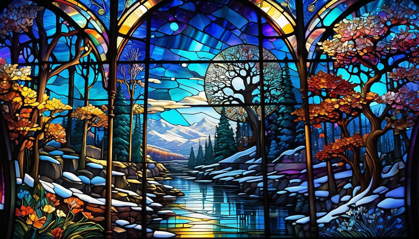 Stained Glass: Winter to Spring Transition