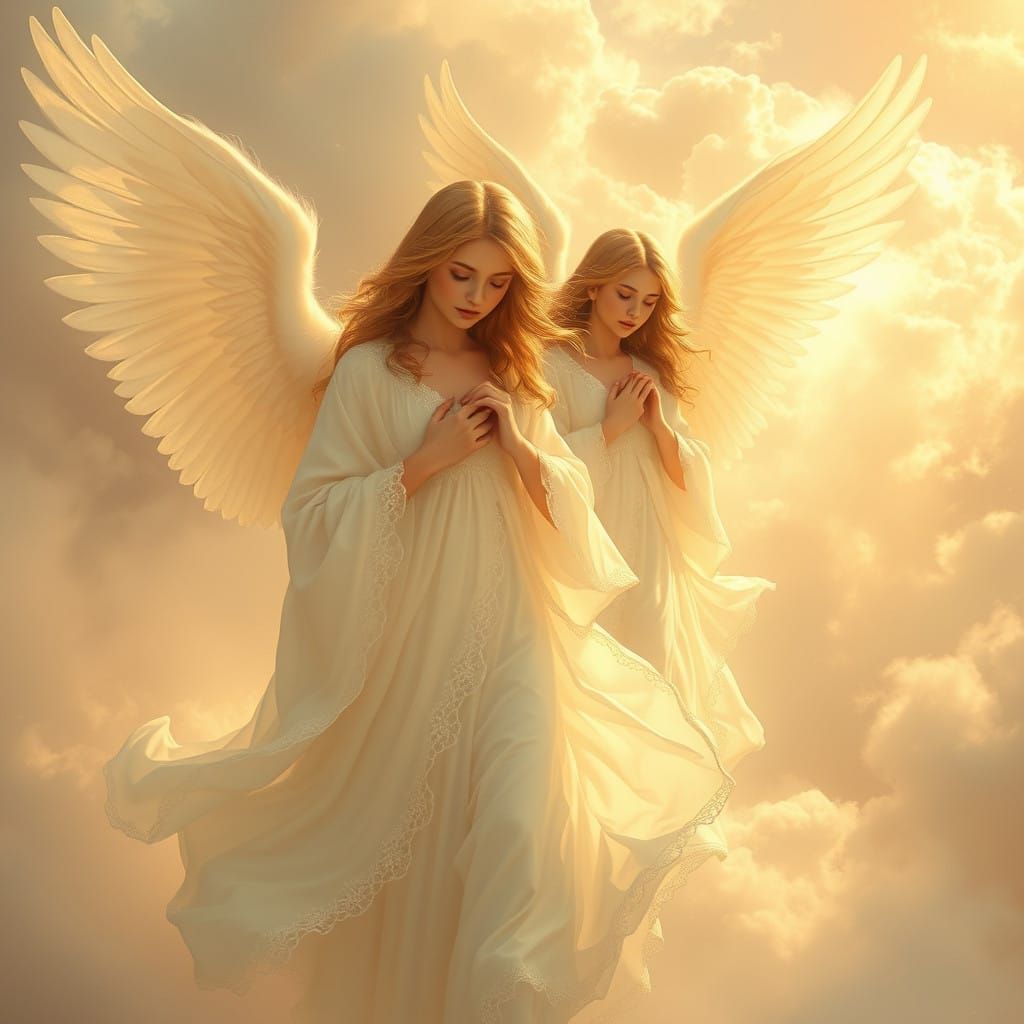 Angels in Dreamy, Romantic Fantasy