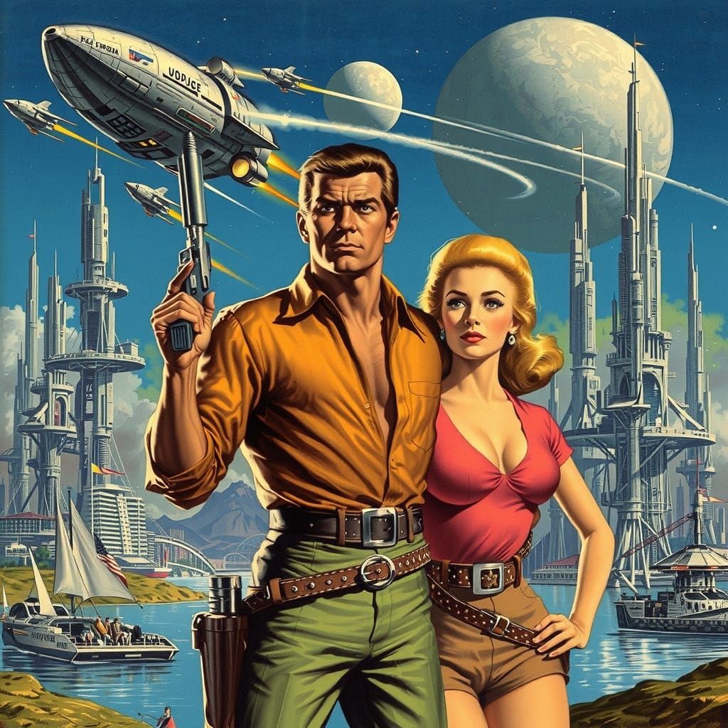 Flash Gordon: Al Williamson-Style Pulp Magazine Cover Art