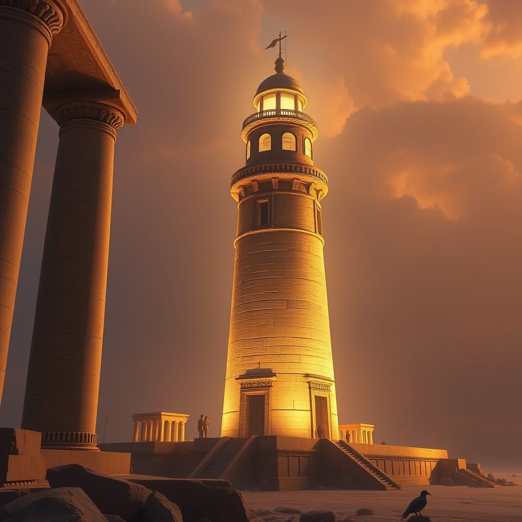 Alexandria Lighthouse: Ancient Egyptian Coastline