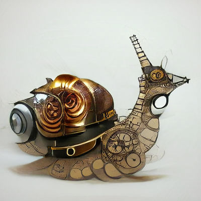 Steampunk Snail with Clockwork Details