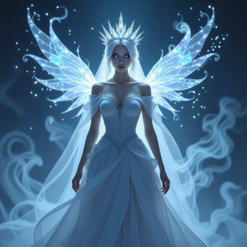 Veilborn Illusion Princess in Hyper-Realistic Fantasy Style