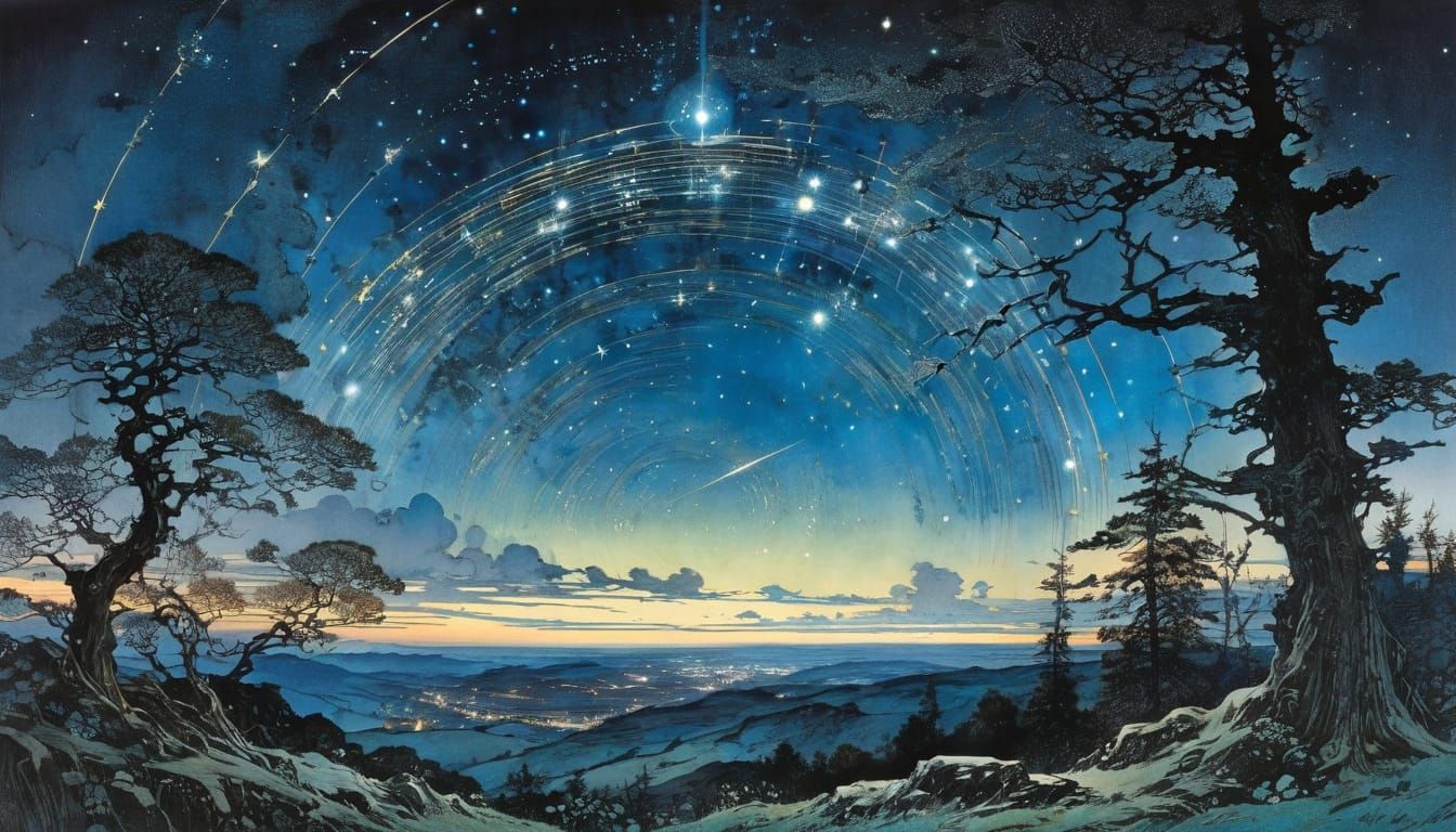 Mysterious Noctilucent Constellations in Deep, Rich Colors