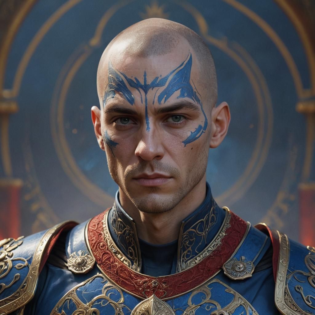 Supreme Sorcerer Warrior in Ornate Armor Concept Art