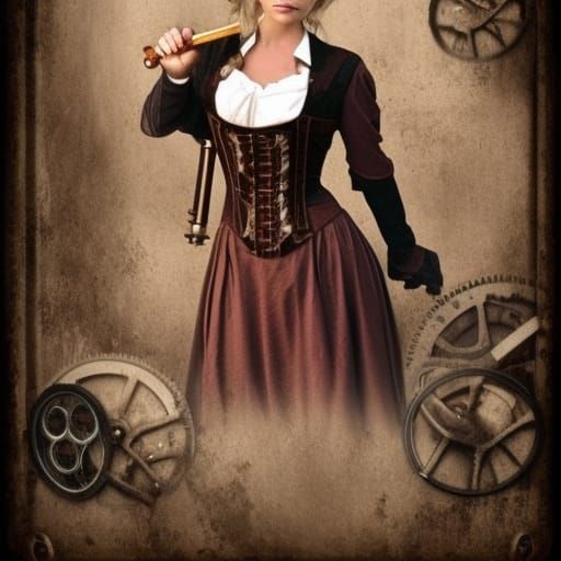 Buffy the Vampire Slayer in Steampunk Style
