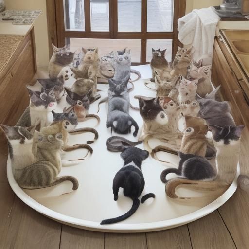 Extremely Ugly Obese Cat in Naive 2D Style