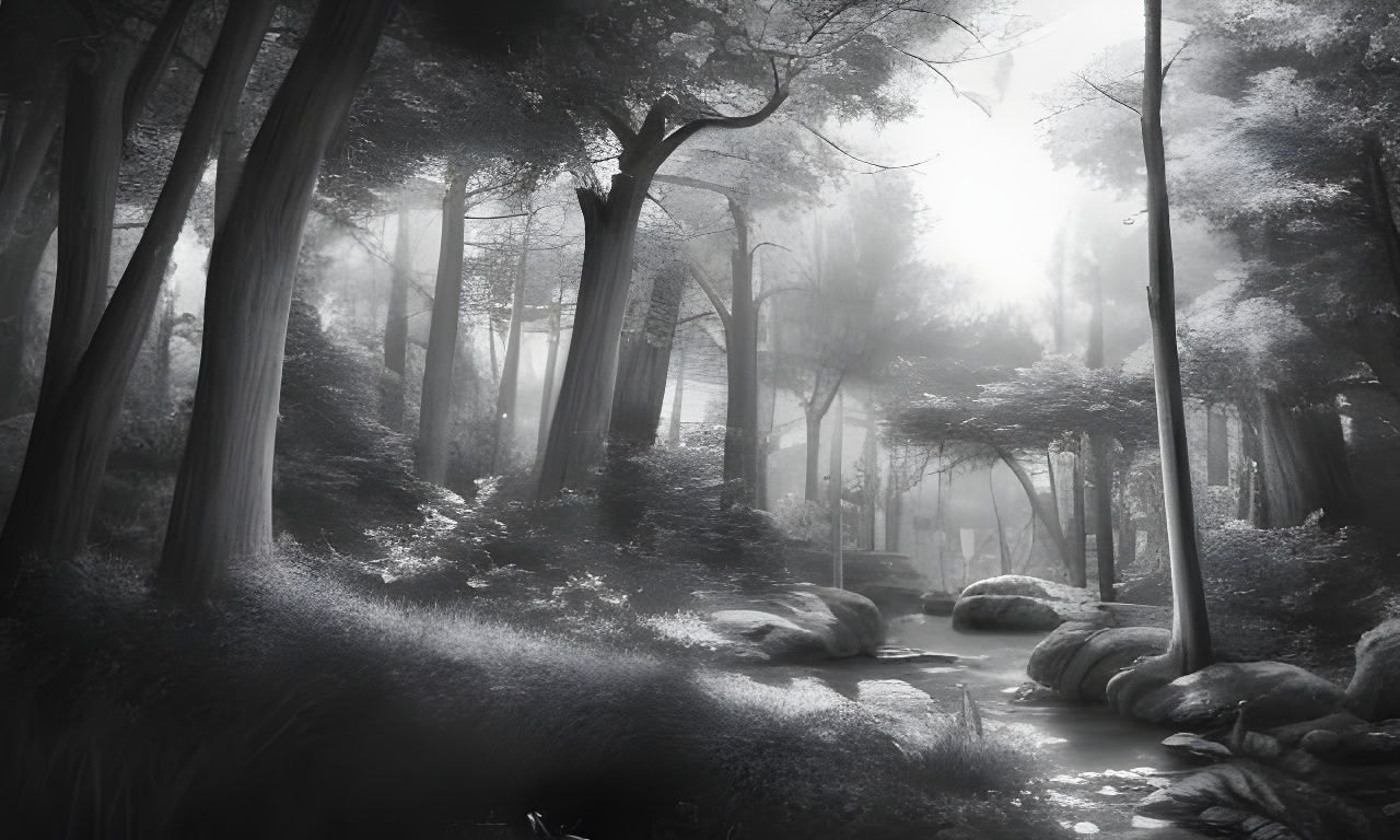 That little creek back in the woods.