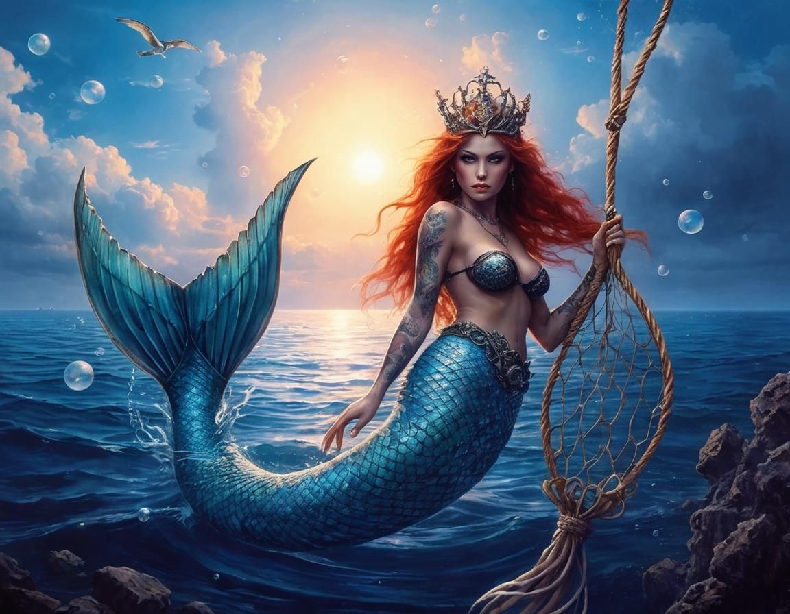 10 Pictures (5): Beautiful tattooed mermaid, similar art by ...