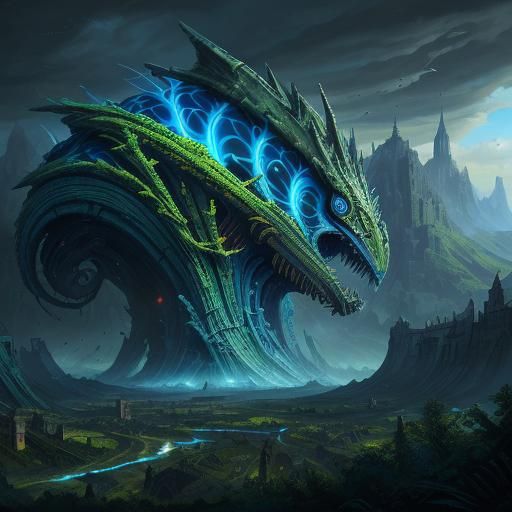 Surreal Simian with Cherry Nose in a Fantastical Universe