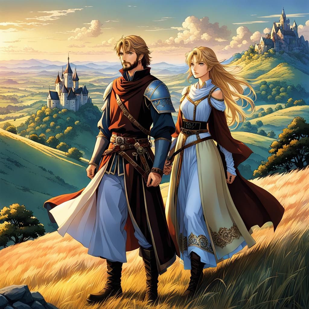 Fantasy Siblings Gaze at Dawn, Anime Style