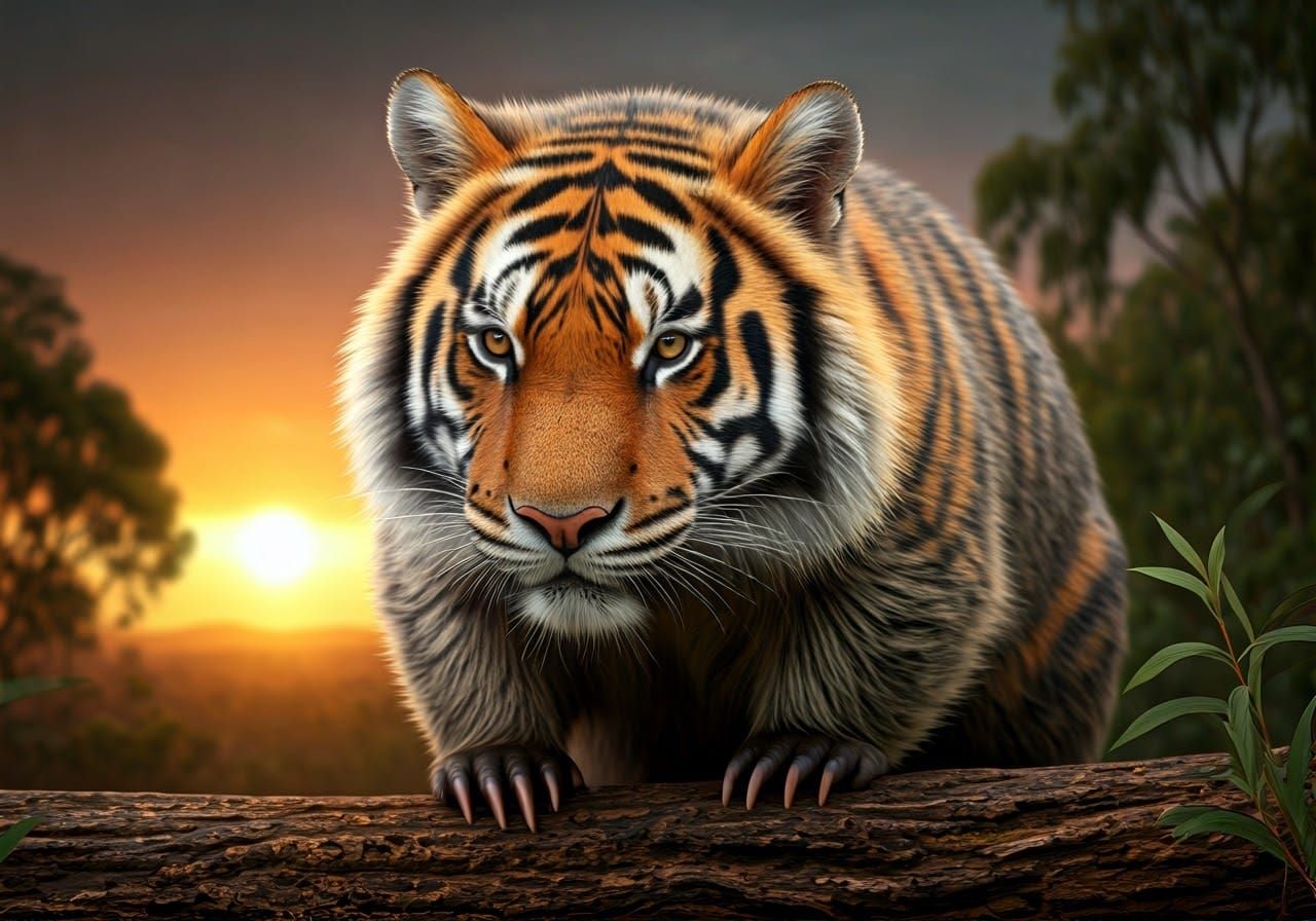 Womiger - wombat-tiger hybrid