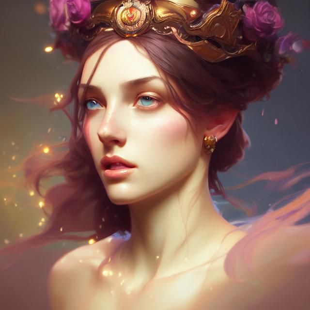 Beauty Princess Portrait in Hyperdetailed Digital Art