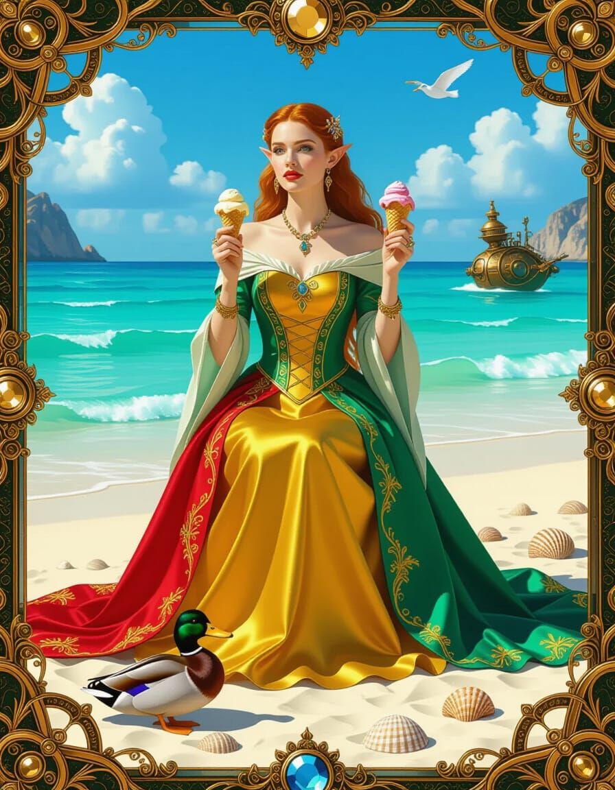 Arwen Undómiel on Steampunk Beach Vacation