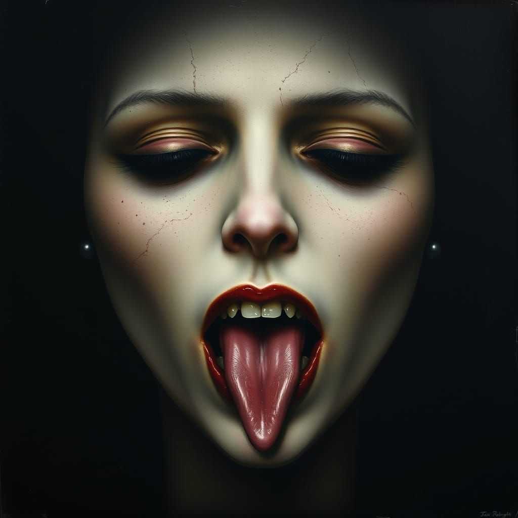 Ethereal Gothic Silhouette in Onyx Black