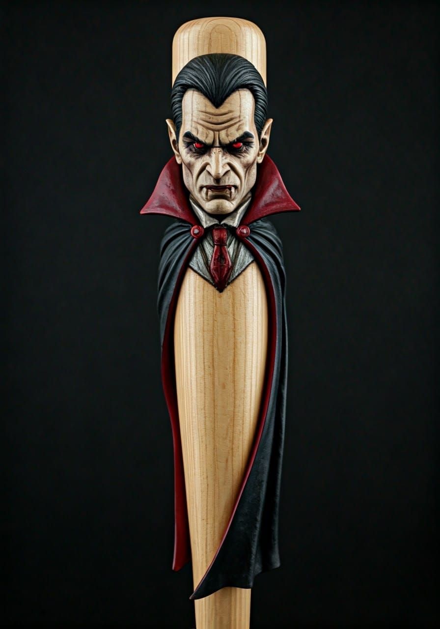 Vampire Baseball Bat in Dark Fantasy Style