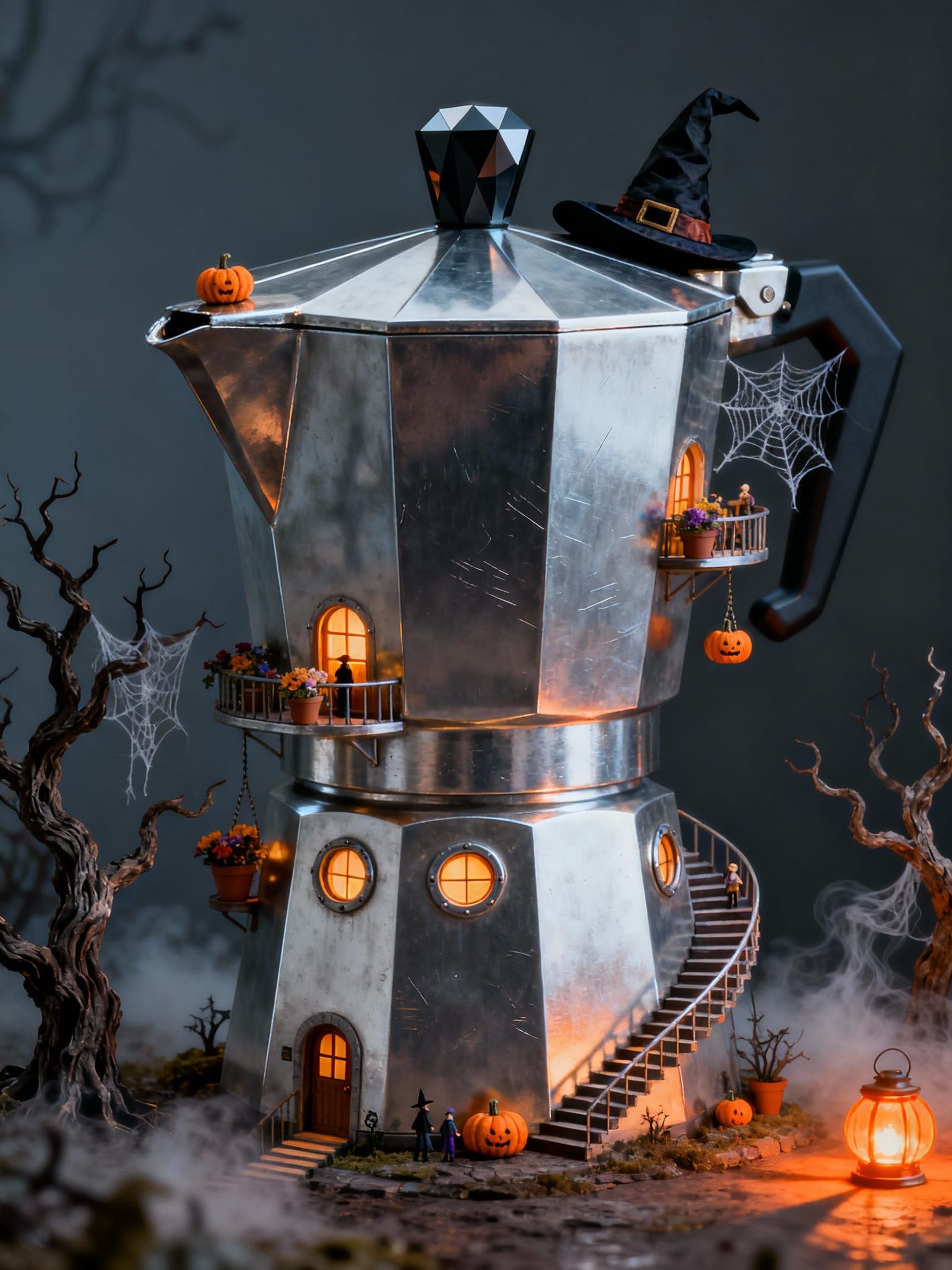 Colossal Moka Pot Building: Surreal Architectural Design