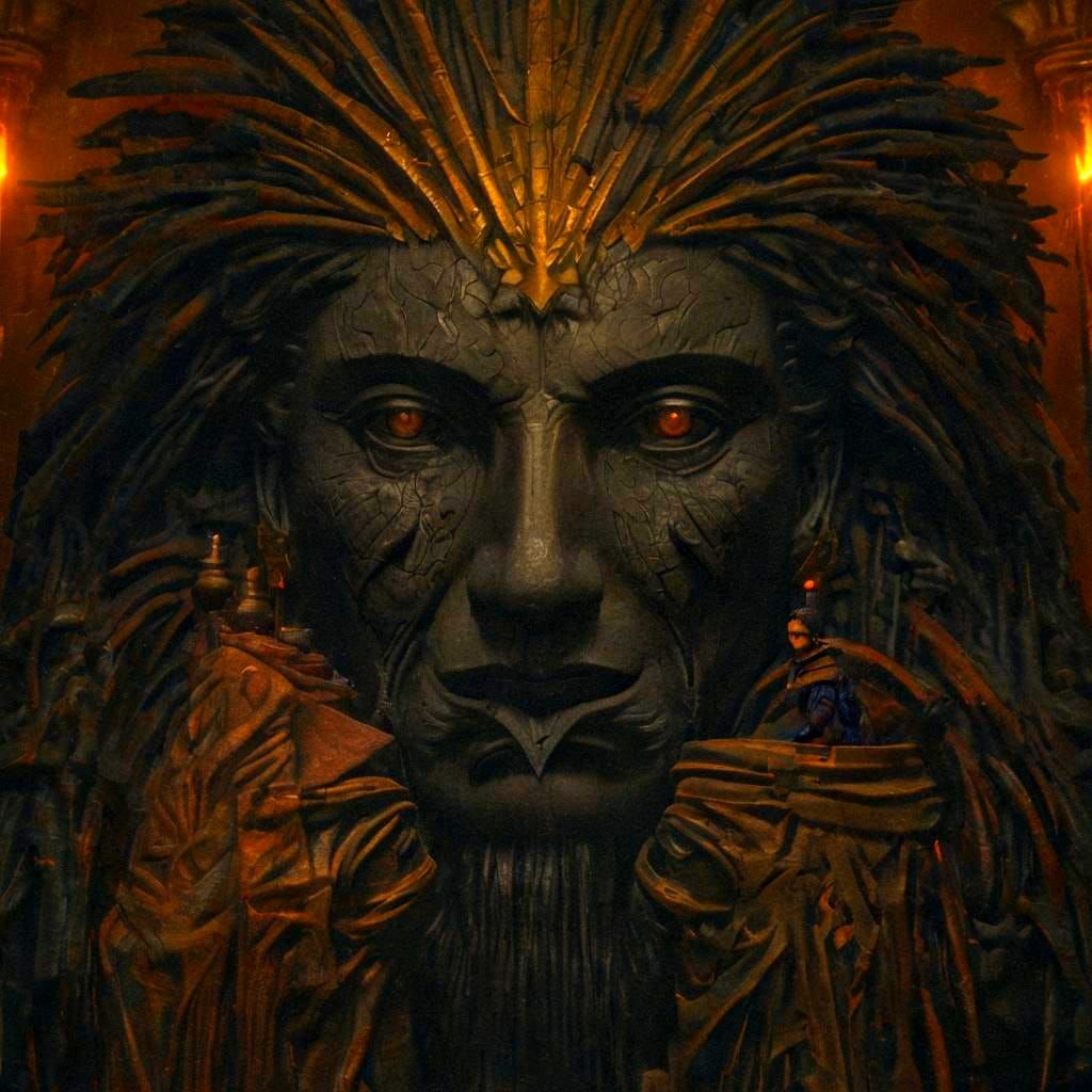 Princess Unveils Secrets in Dark Kingdom: 3D Render