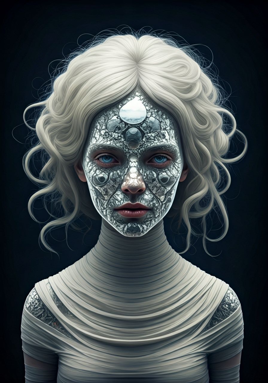 She's Hollow - Mirrors on Nature Mock Her Embodied Ivory-Whi...