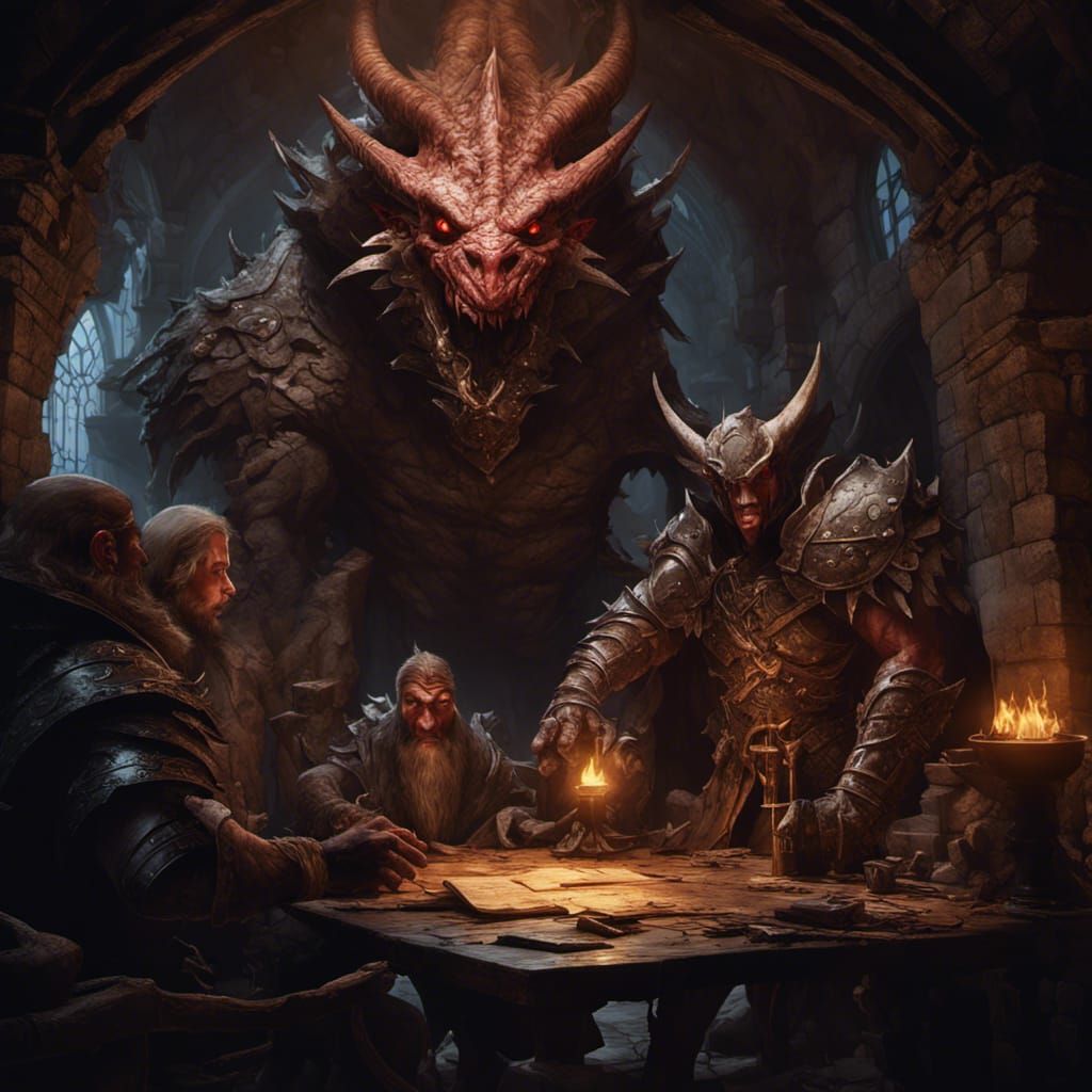 Dark Fantasy Dungeons and Dragons Concept Art