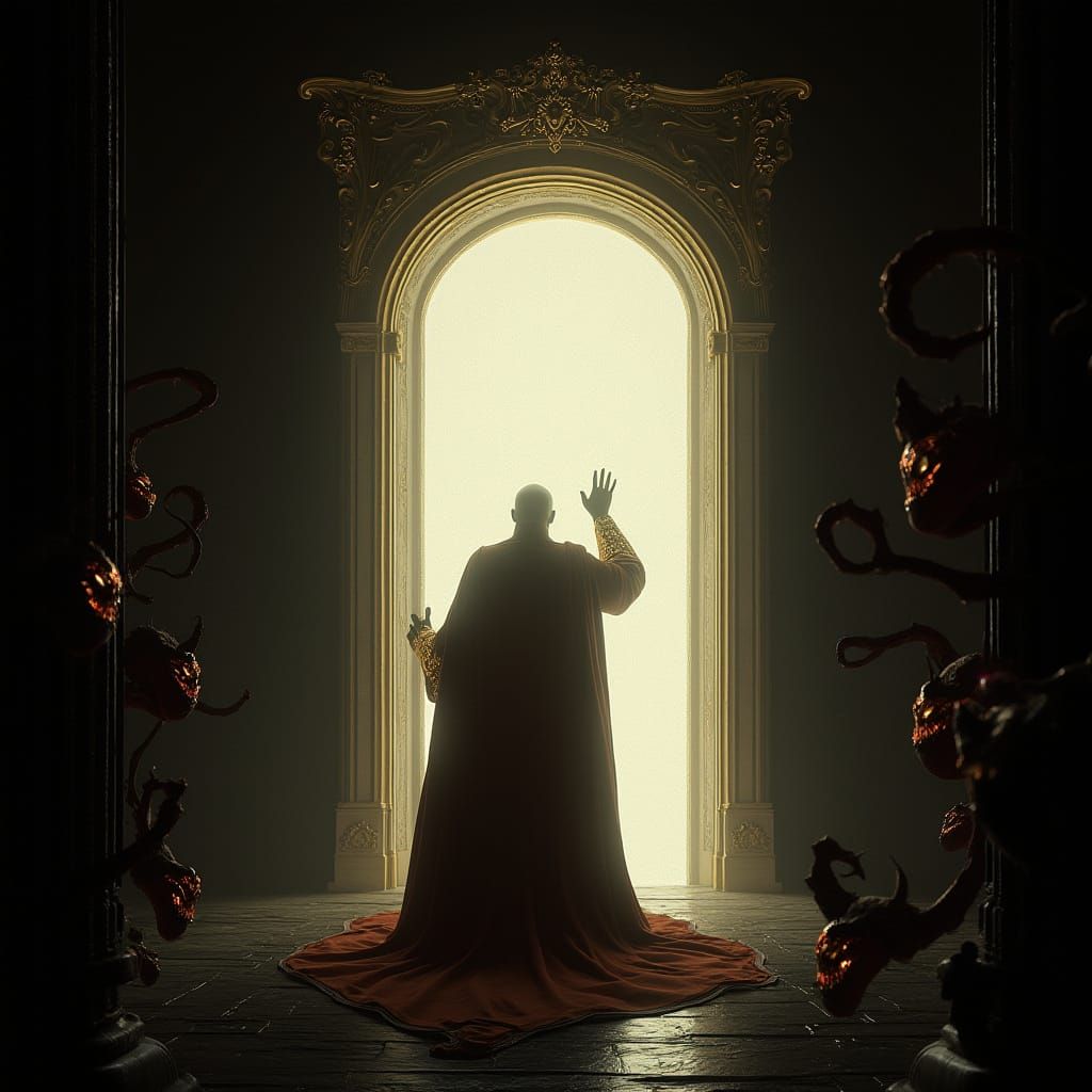 Radiant Door Beckons in Baroque Style