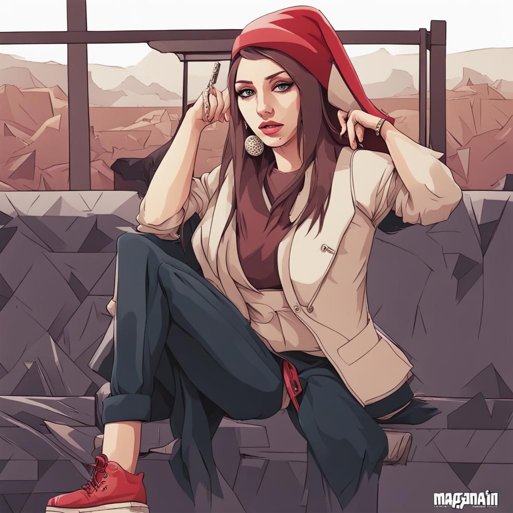 Mafia Girl Portrait