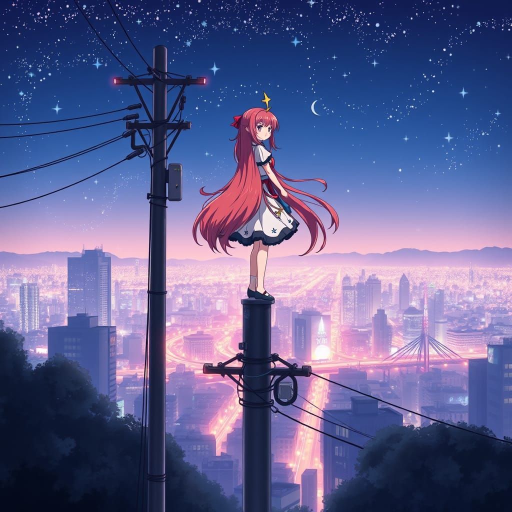 Magical Girl Guardian of Tokyo at Night