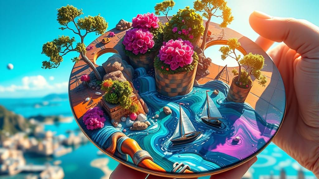 Vibrant Cyberpunk Palette World