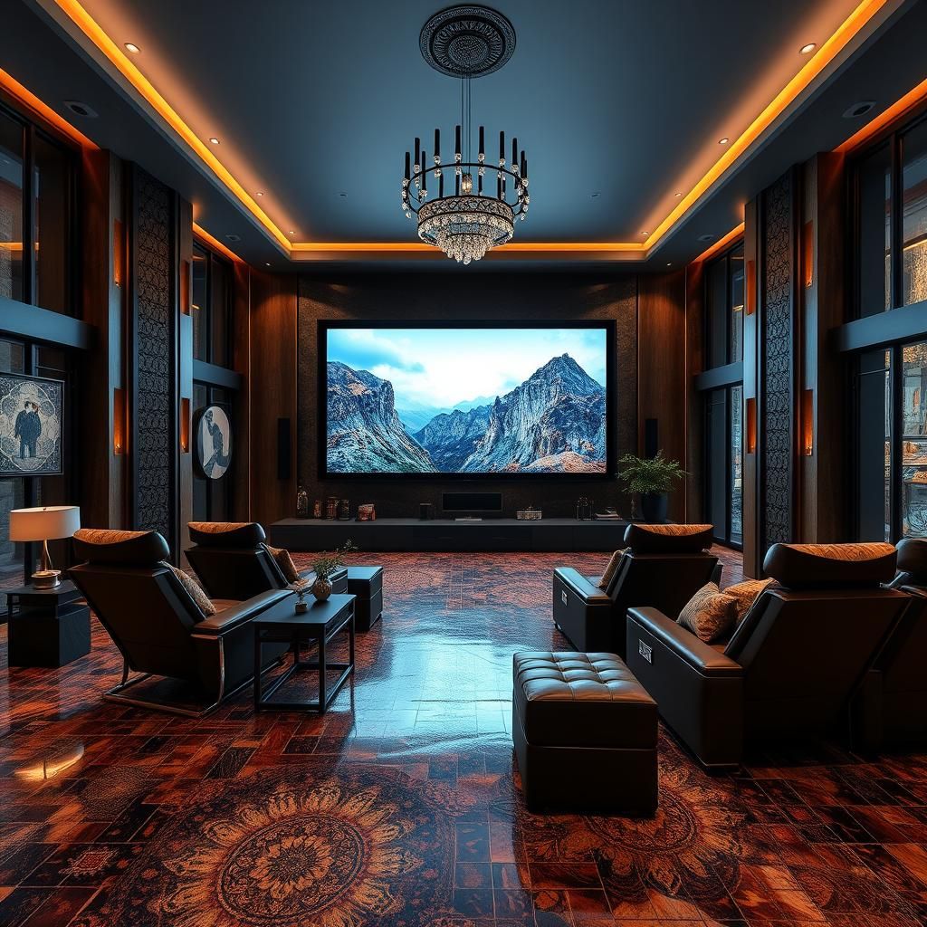 Theater room as TV den