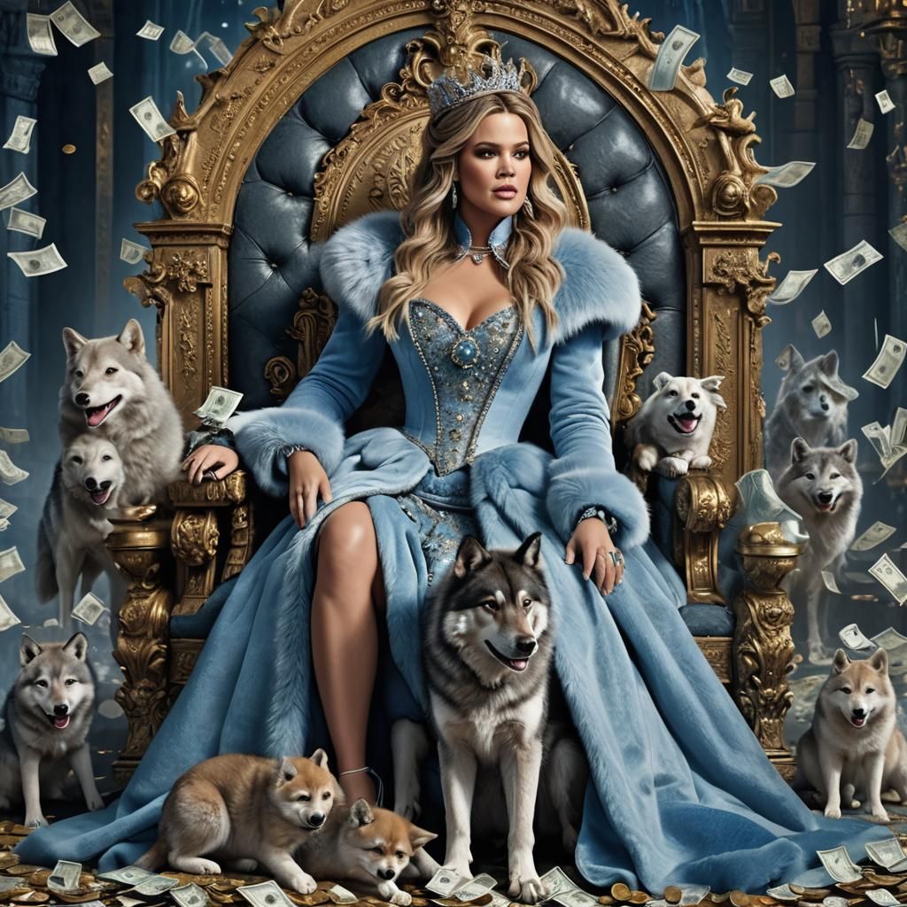 Cinderella on Throne in Digital Matte Painting