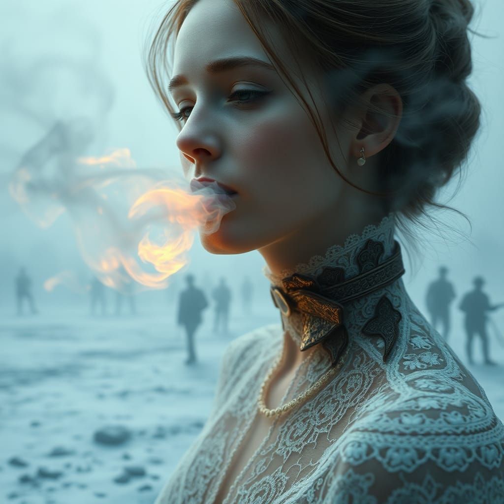 Ethereal Woman's Breath Reveals Civil War Ghosts