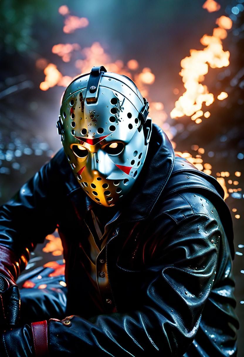 Hyperrealistic Jason Voorhees in 8K Resolution