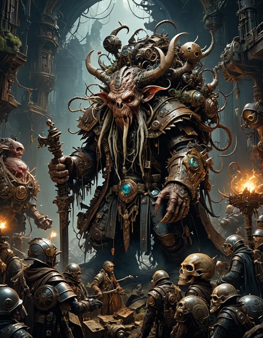 Warhammer 40k Lovecraftian Horror: Hyper Detailed Concept Ar...
