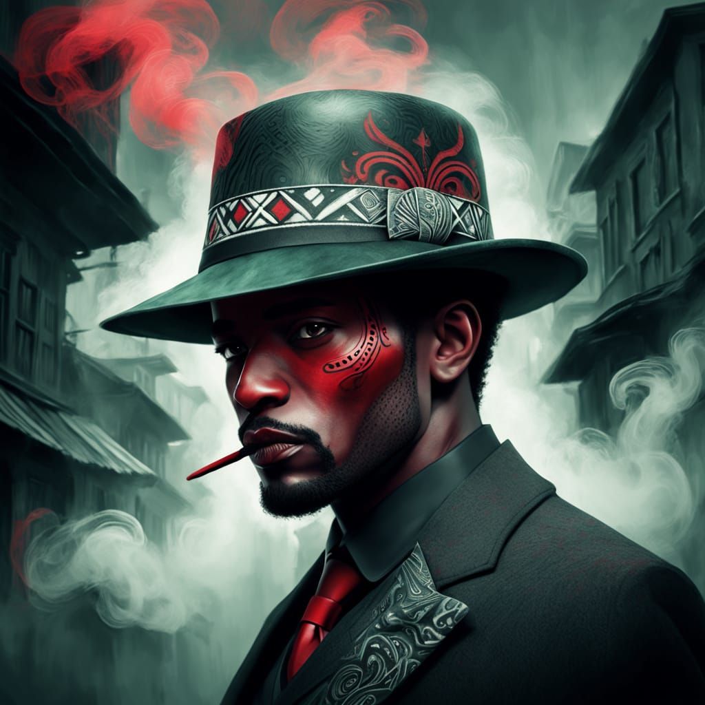 Mysterious Caribbean Gentleman in Tropical Noir