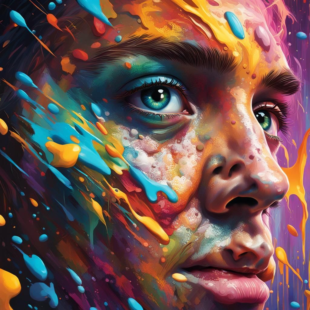 Hyperrealistic Splash Art Concept with Dramatic Lighting