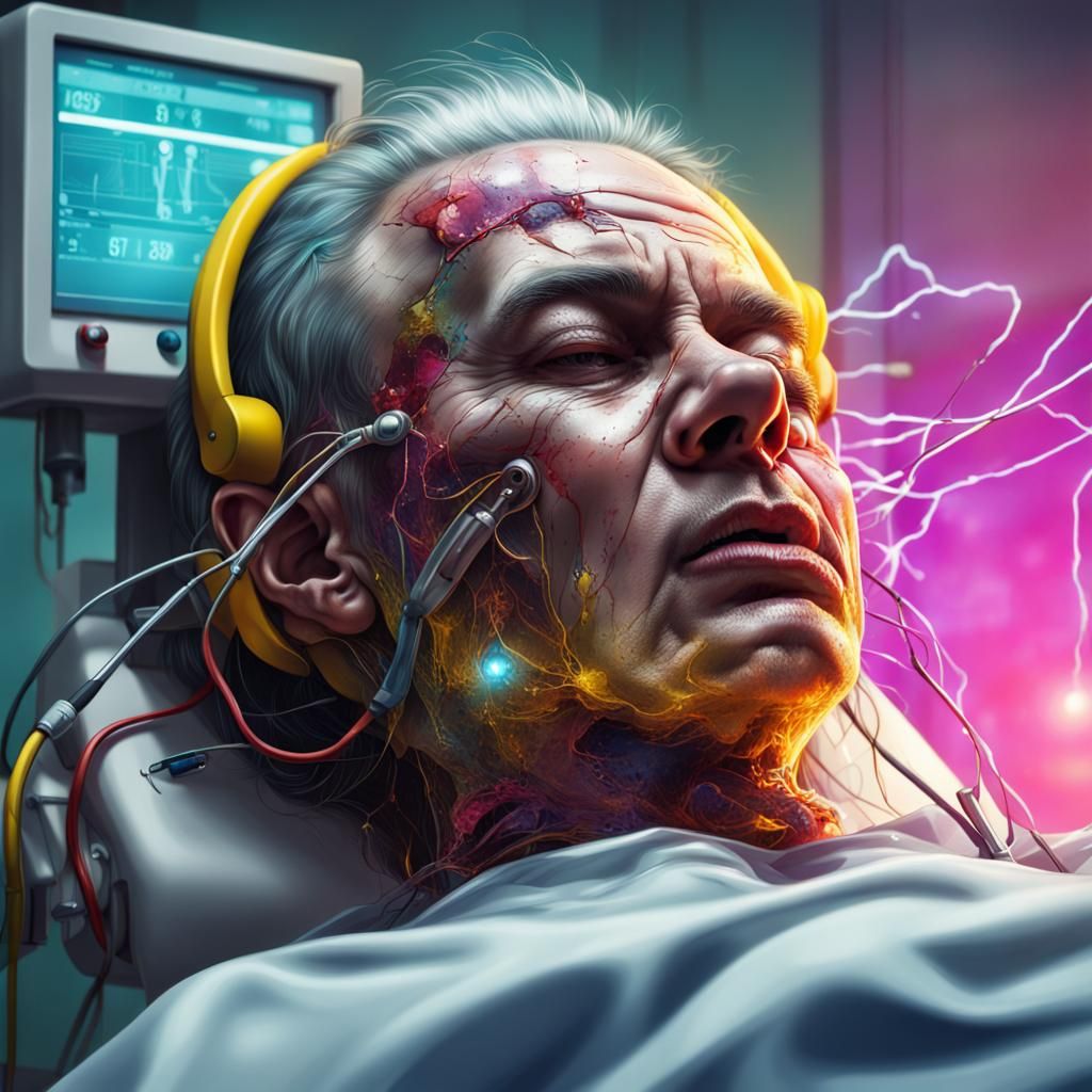Electroshock Therapy in Dirty Hospital: Hyperrealistic Conce...