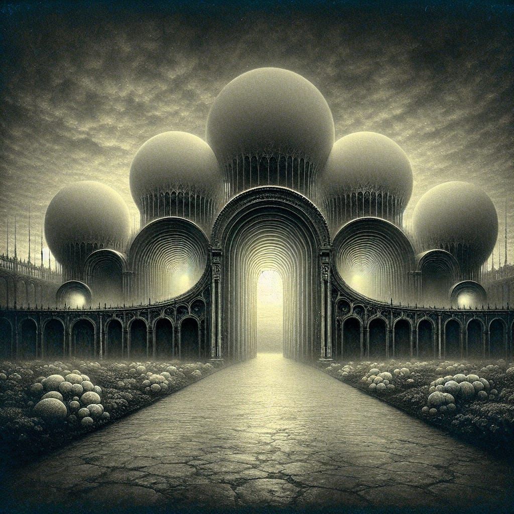 Dreamwalk into Alternate Eden in Monochromatic Style