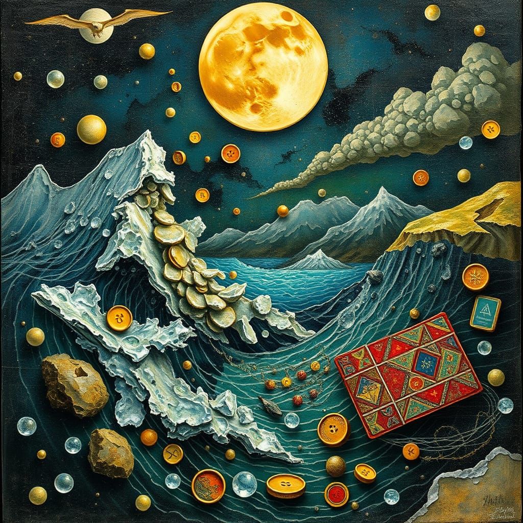 Ethereal Hyperrealistic Portrait in a Vivid, Colorful Backgr...