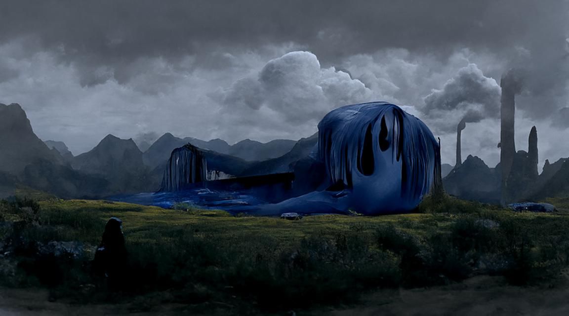 Evocative Matte Painting of Sadness