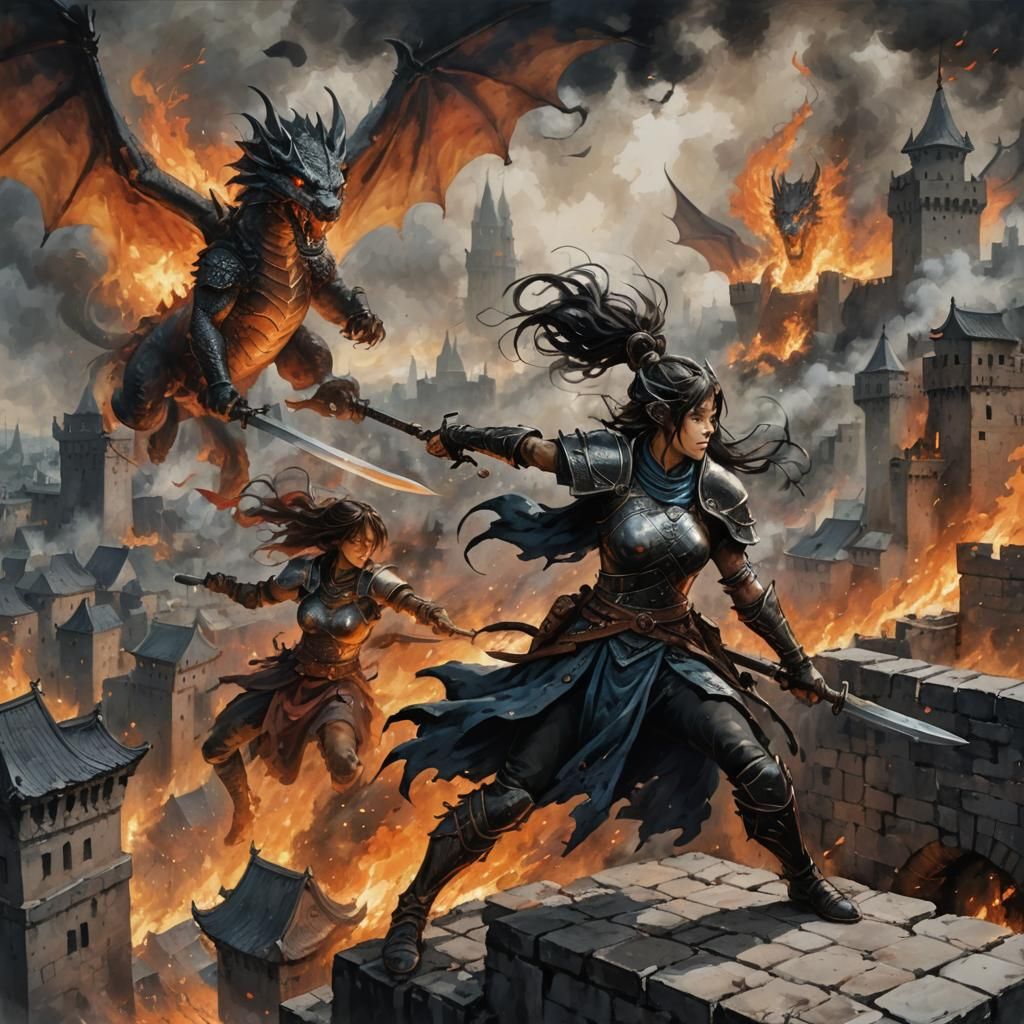 "Come my fellow minions of the Dark Lord. This city will fall."