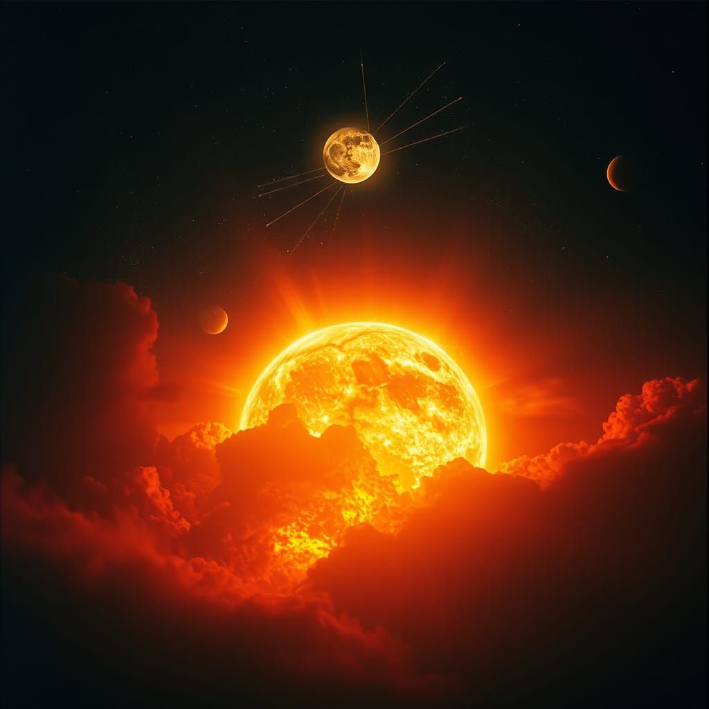 Sun and Moon Collision: A Cosmic Cataclysm
