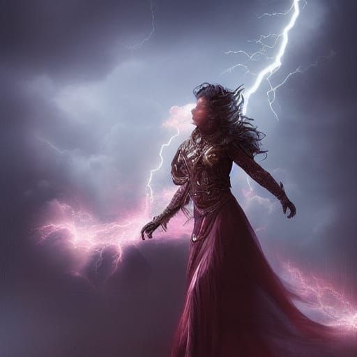 Hero's Spark: Detailed Fantasy Art in Deep Color