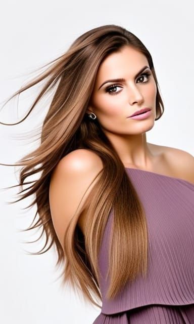 Intense Portrait of a Woman with Brown Hair