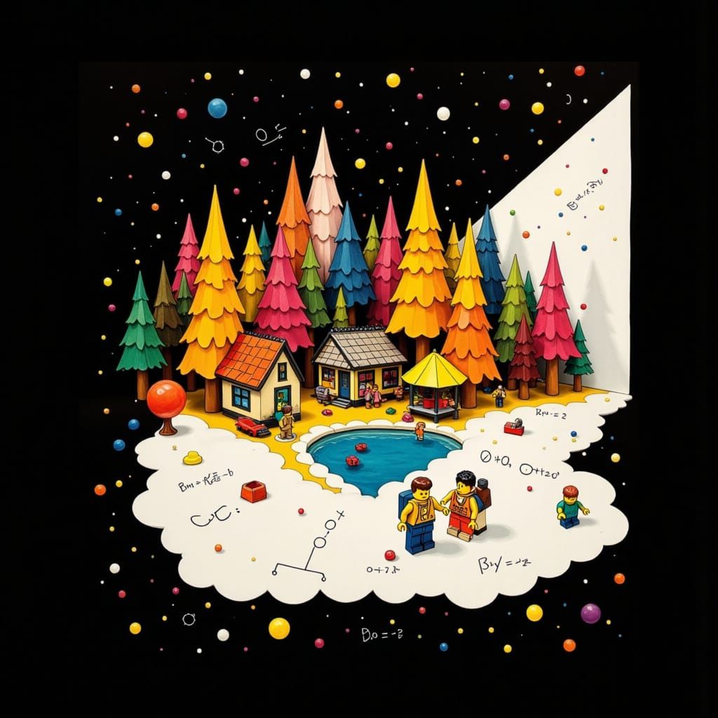 Lego Families Vacationing at Forest Lodge