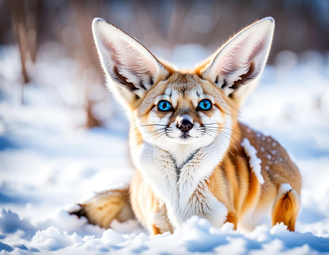 Fennec Fox in Snow: Professional Photography
