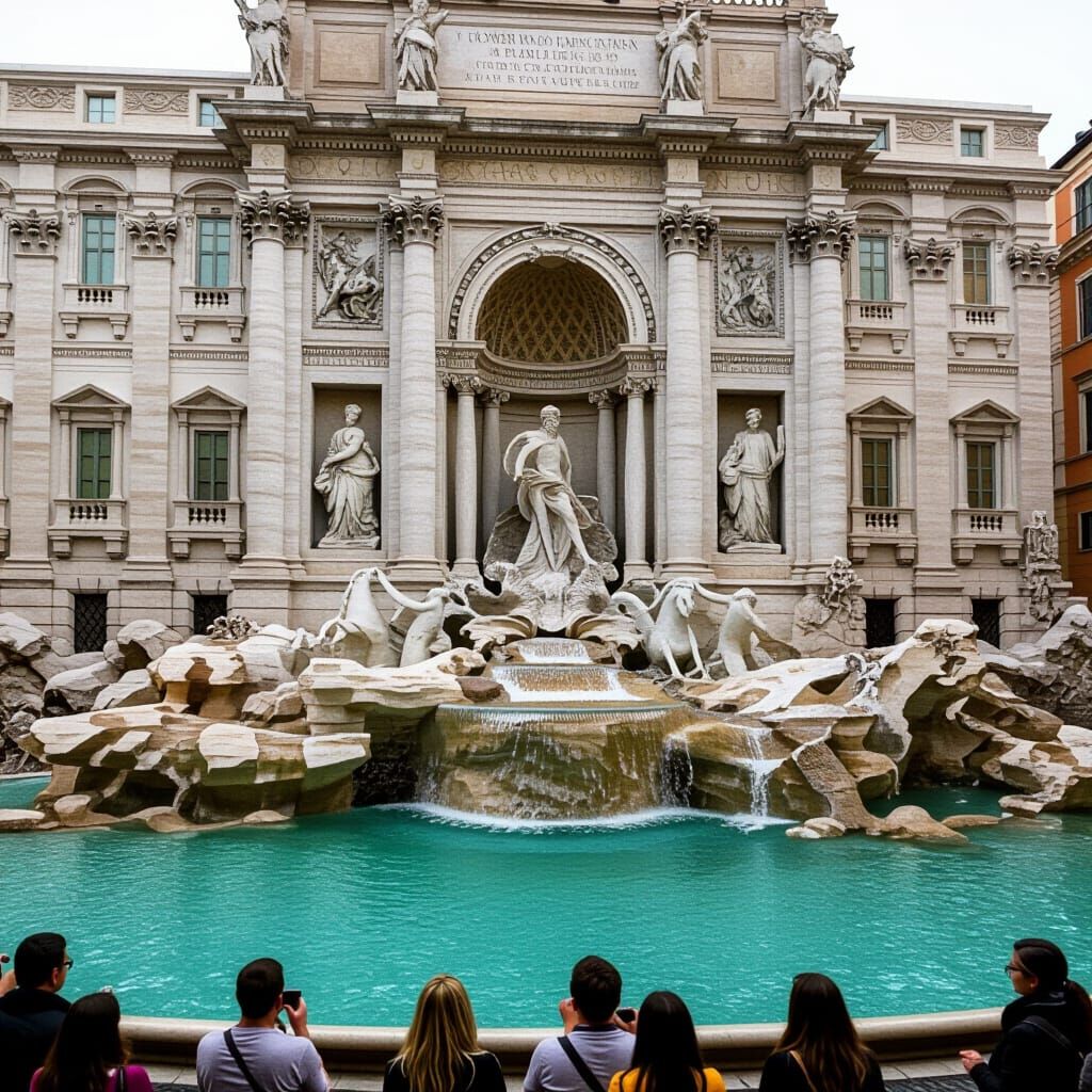 The Trevi Fountain, AI Generated Image