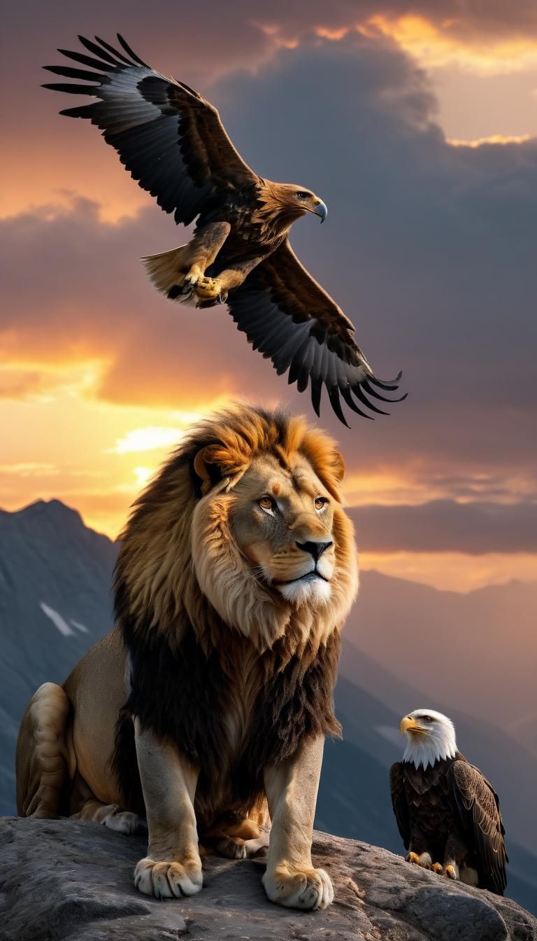 Lion and Eagle Mountain Sunrise