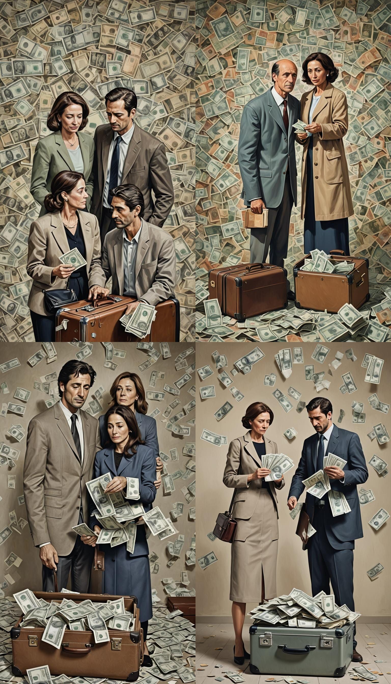 Divorce Settlement: A Study in Contrasting Emotions