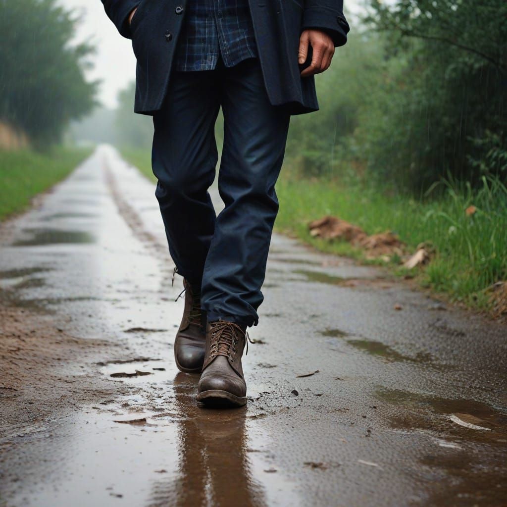 A Mysterious Figure in a Stormy Soul