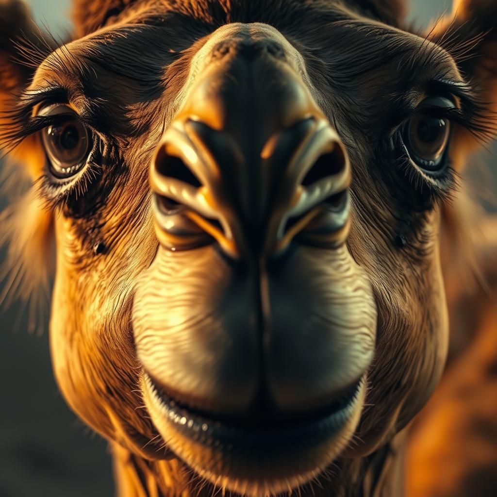Surreal Camel Face in Shocking Detail